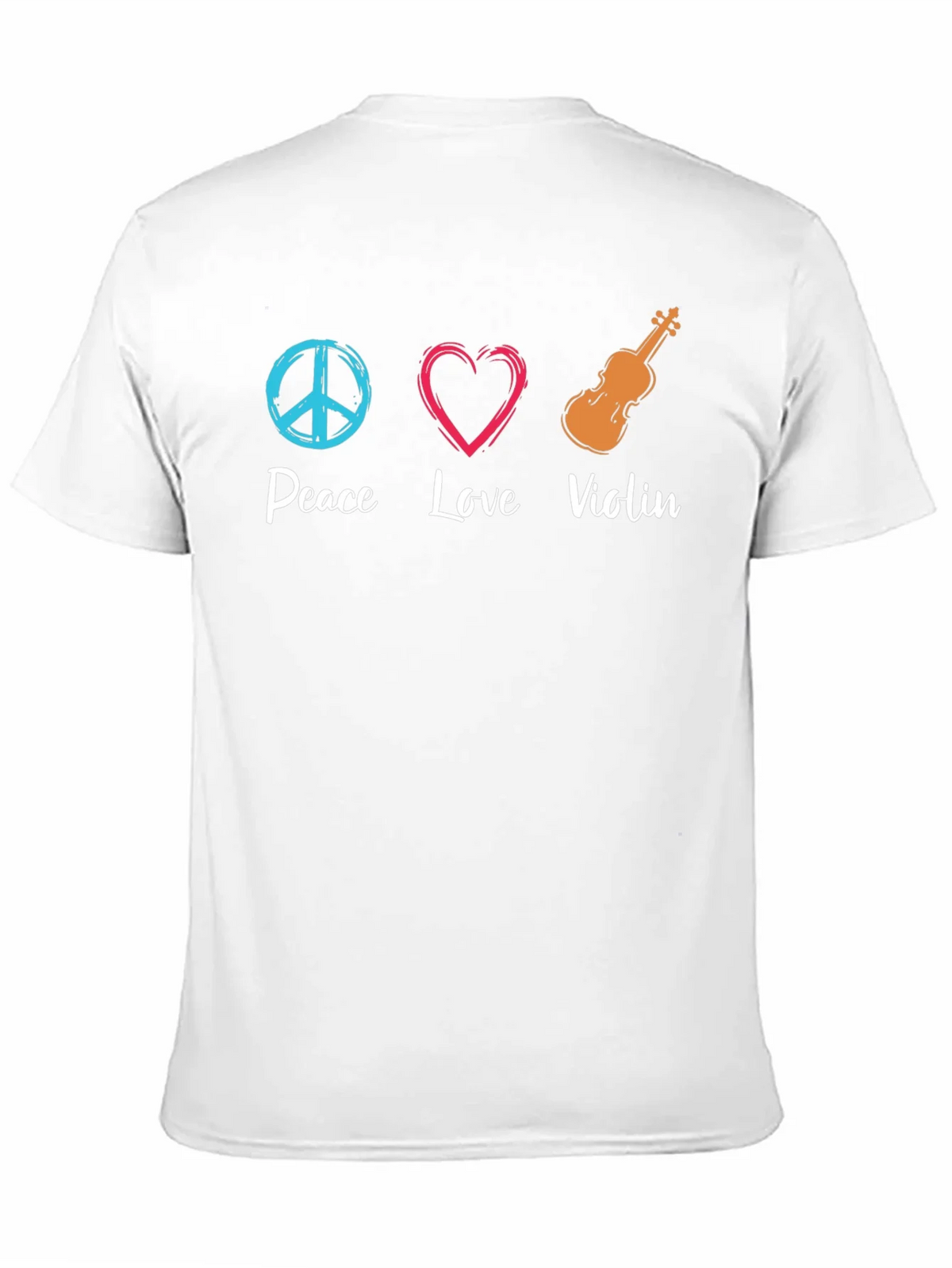 Peace Love Violin Graphic T-Shirt product image 10
