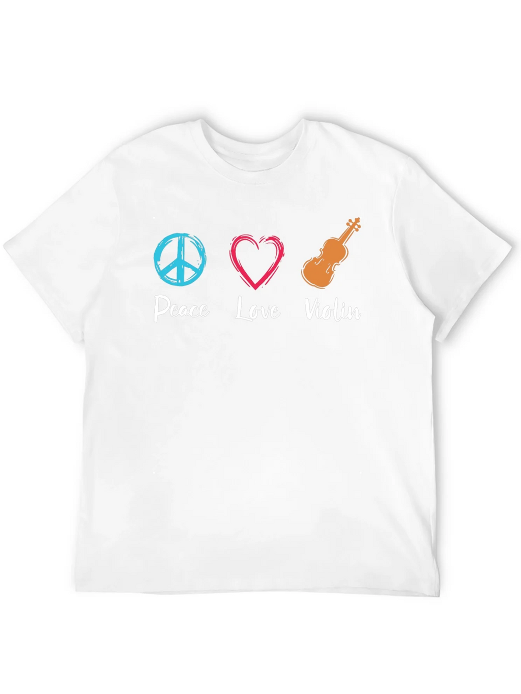Peace Love Violin Graphic T-Shirt product image 11