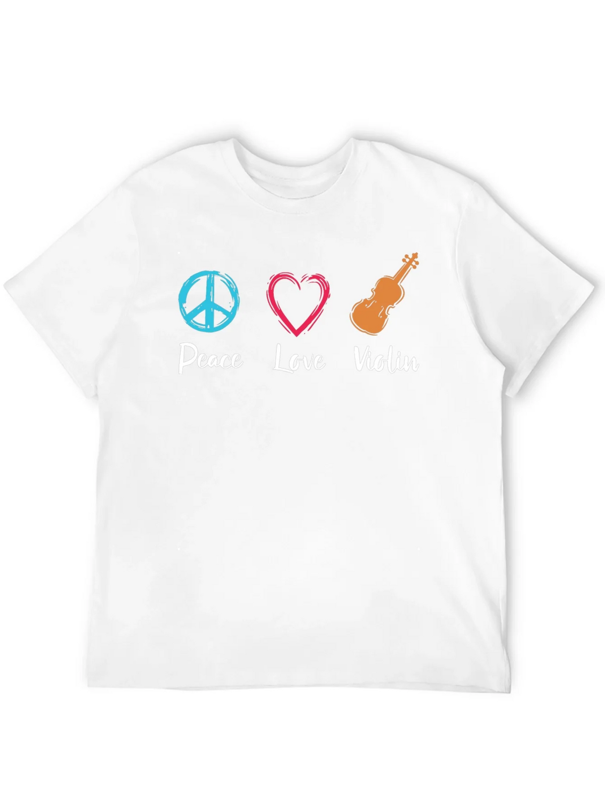 Peace Love Violin Graphic T-Shirt product image 11