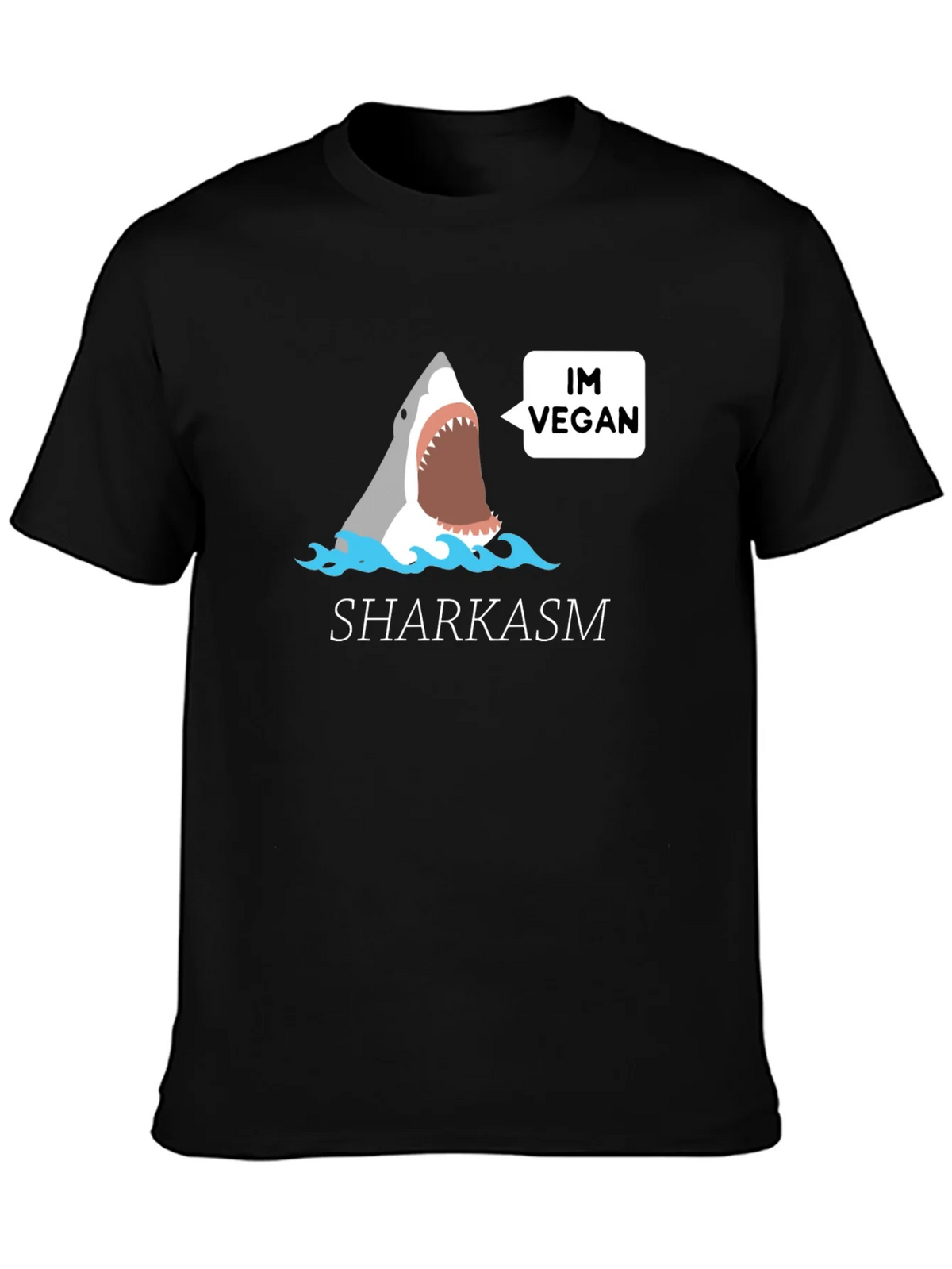 Vegan Shark T-Shirt - Funny Sharkasm Tee product image 3