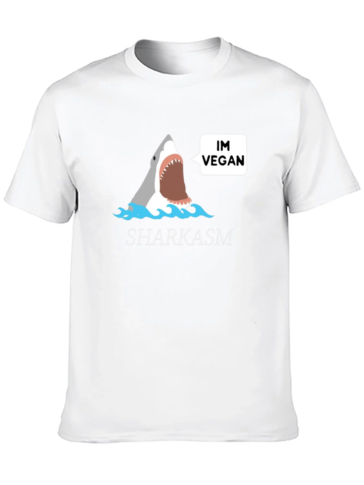 Vegan Shark T-Shirt - Funny Sharkasm Tee product image 9