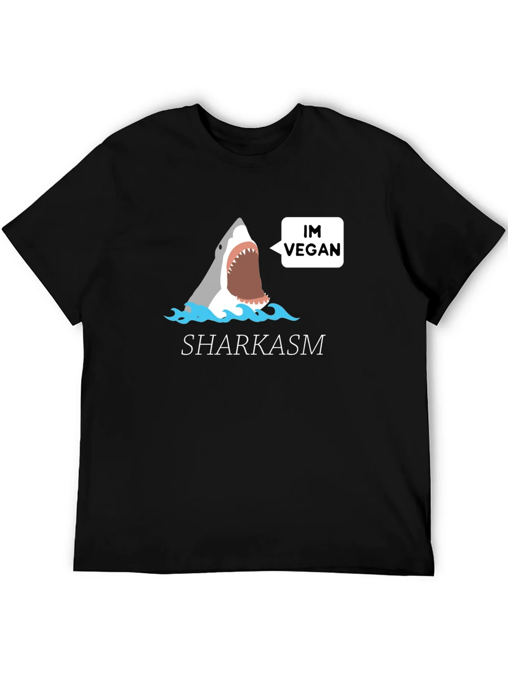 Vegan Shark T-Shirt - Funny Sharkasm Tee product image 5