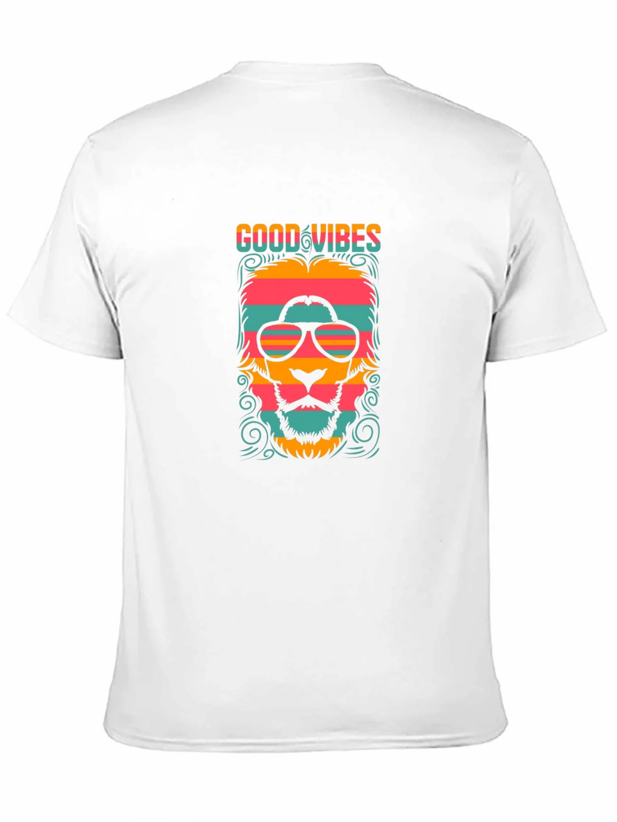 Good Vibes Retro Lion Graphic Tee - Black product image 6
