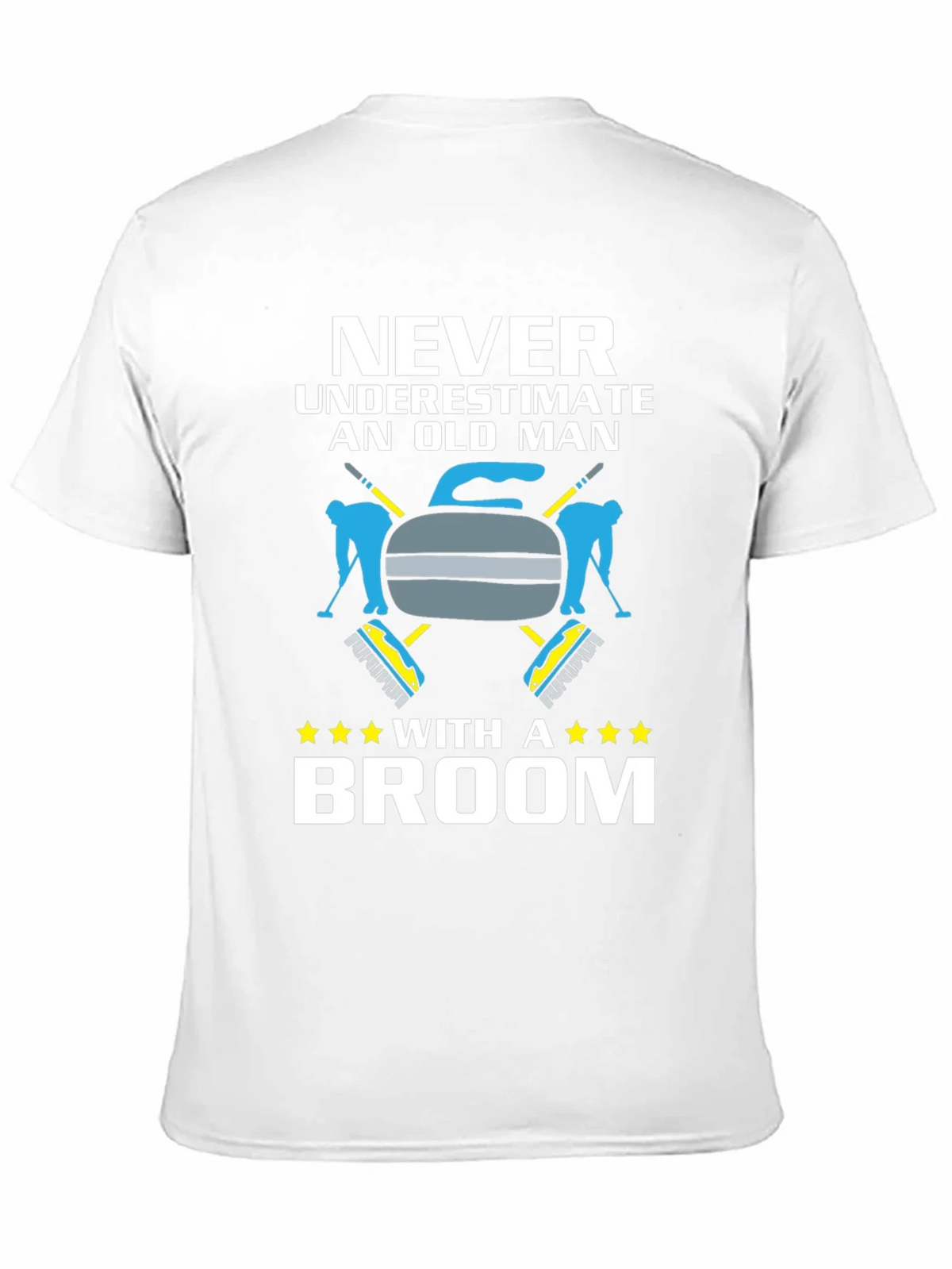 Never Underestimate Old Man With Broom T-Shirt product image 8