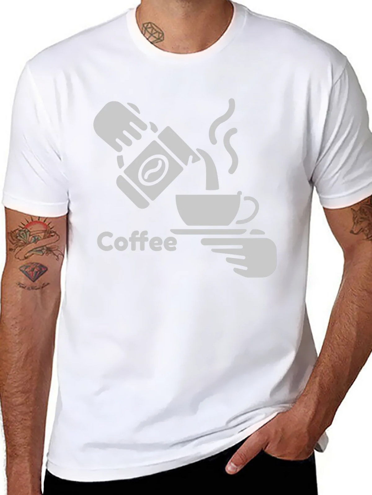 Coffee Graphic Tee - Black Casual T-Shirt product image 7