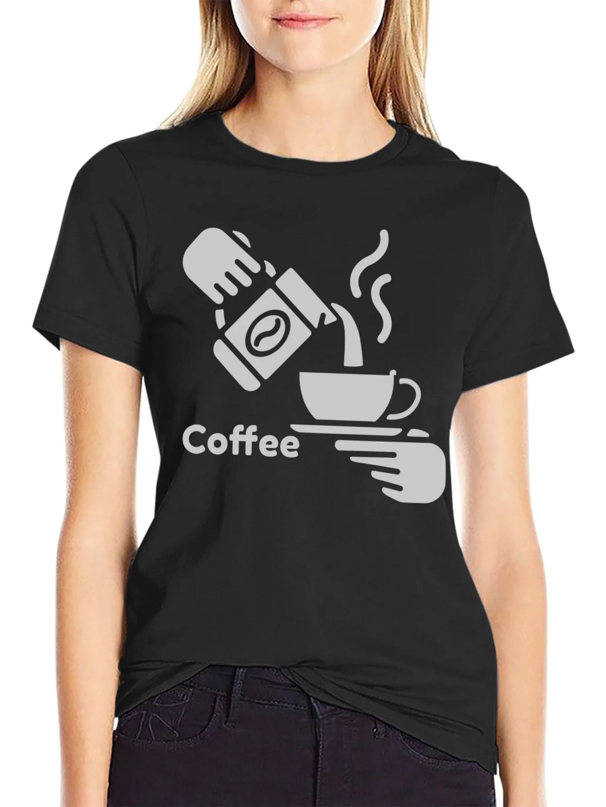 Coffee Graphic Tee - Black Casual T-Shirt product image 2