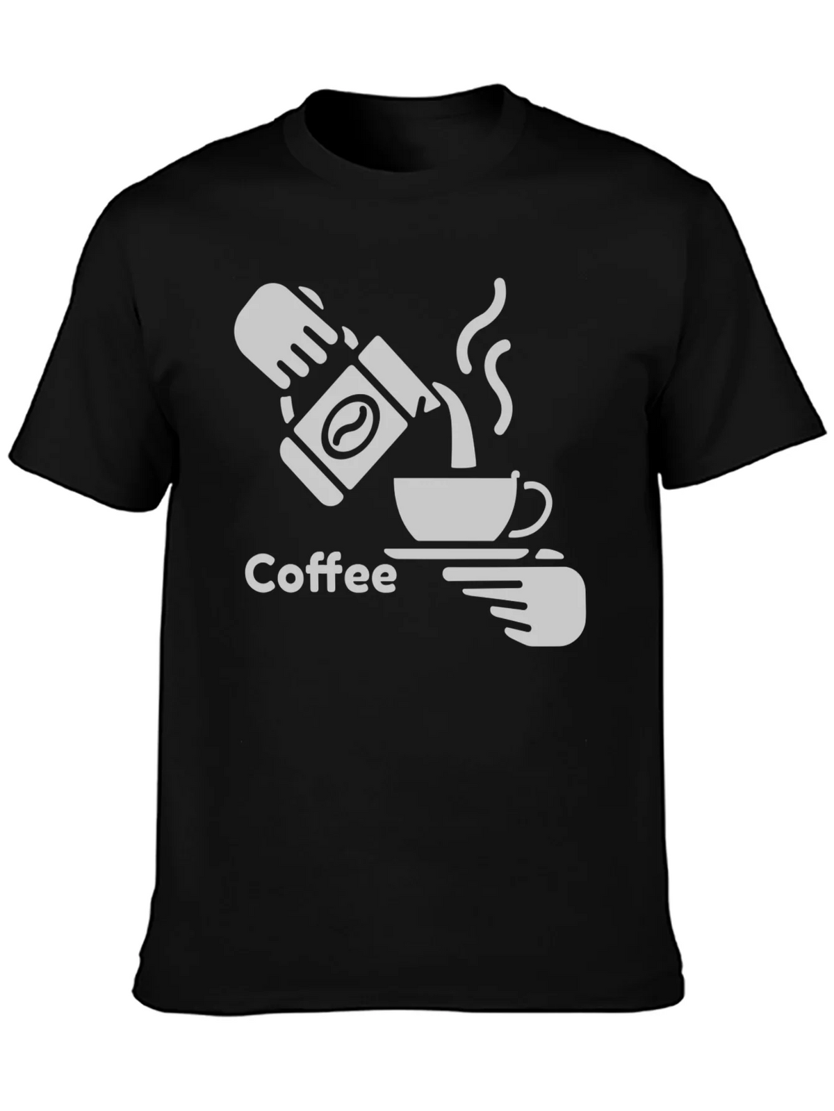 Coffee Graphic Tee - Black Casual T-Shirt product image 3
