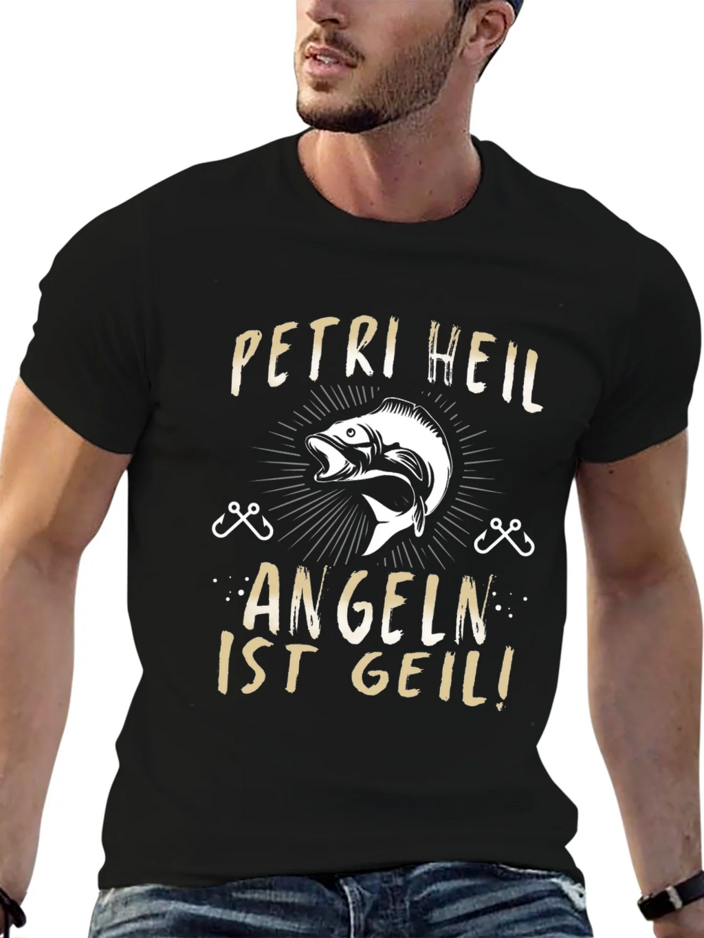Funny Fishing T-Shirt - Petri Heil Angeln Ist Geil! product image 4