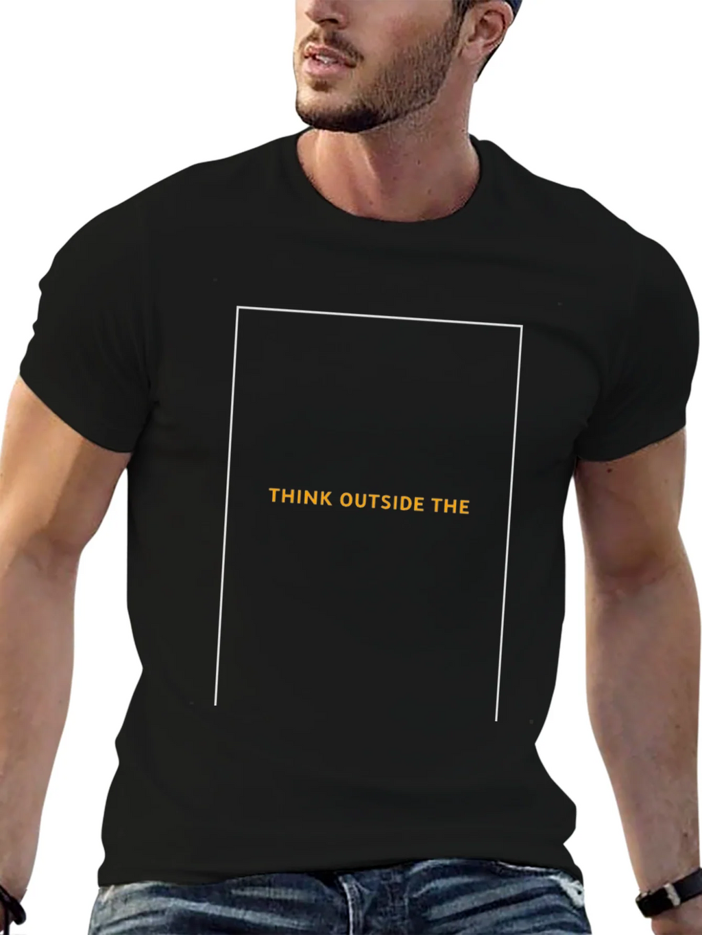 Think Outside the Box Graphic Tee - Black product image 6