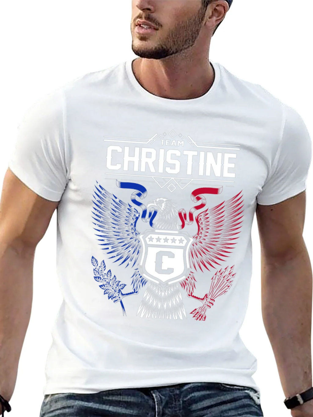 Team Christine Eagle Graphic Tee - Patriotic Design product image 12