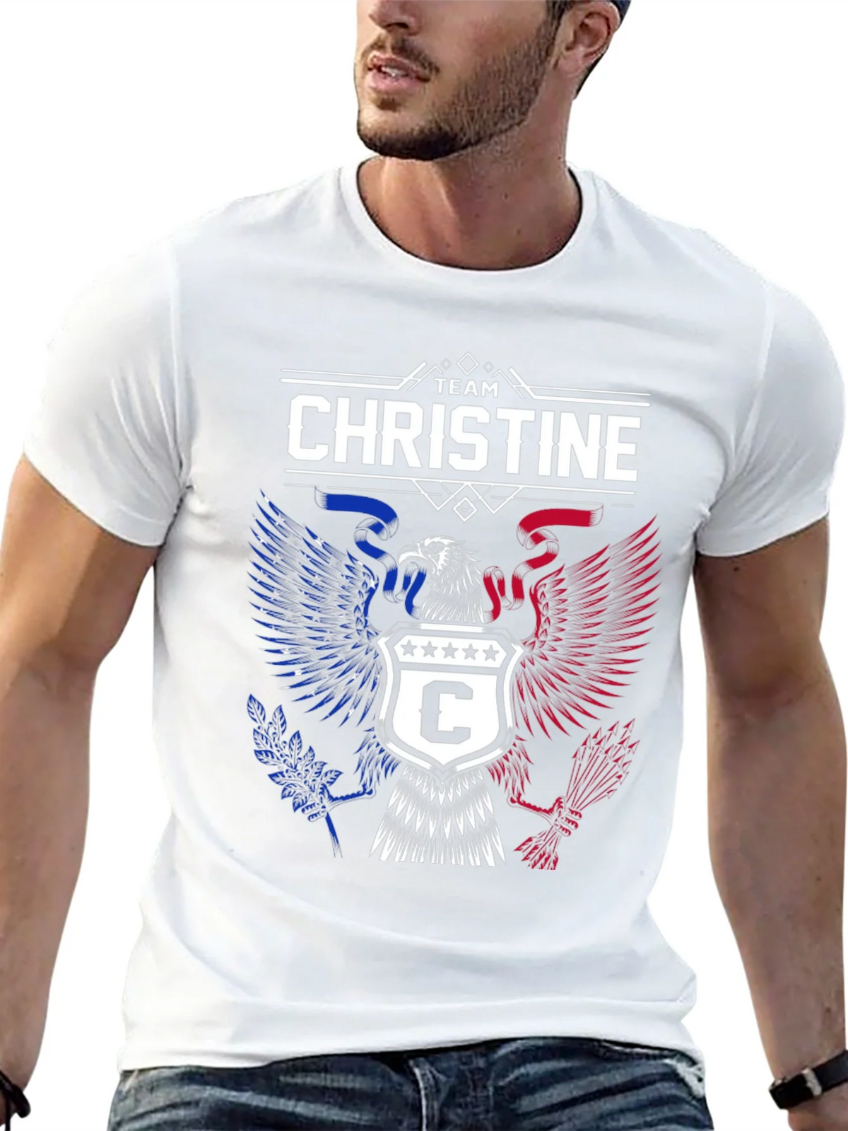 Team Christine Eagle Graphic Tee - Patriotic Design product image 12