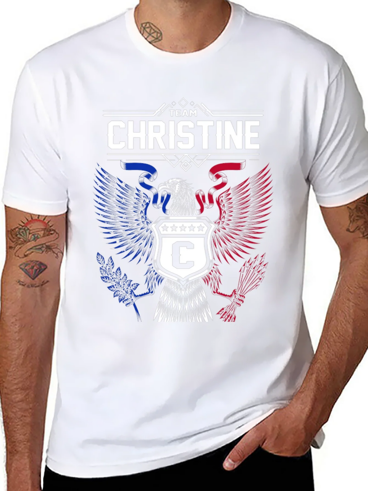 Team Christine Eagle Graphic Tee - Patriotic Design product image 7