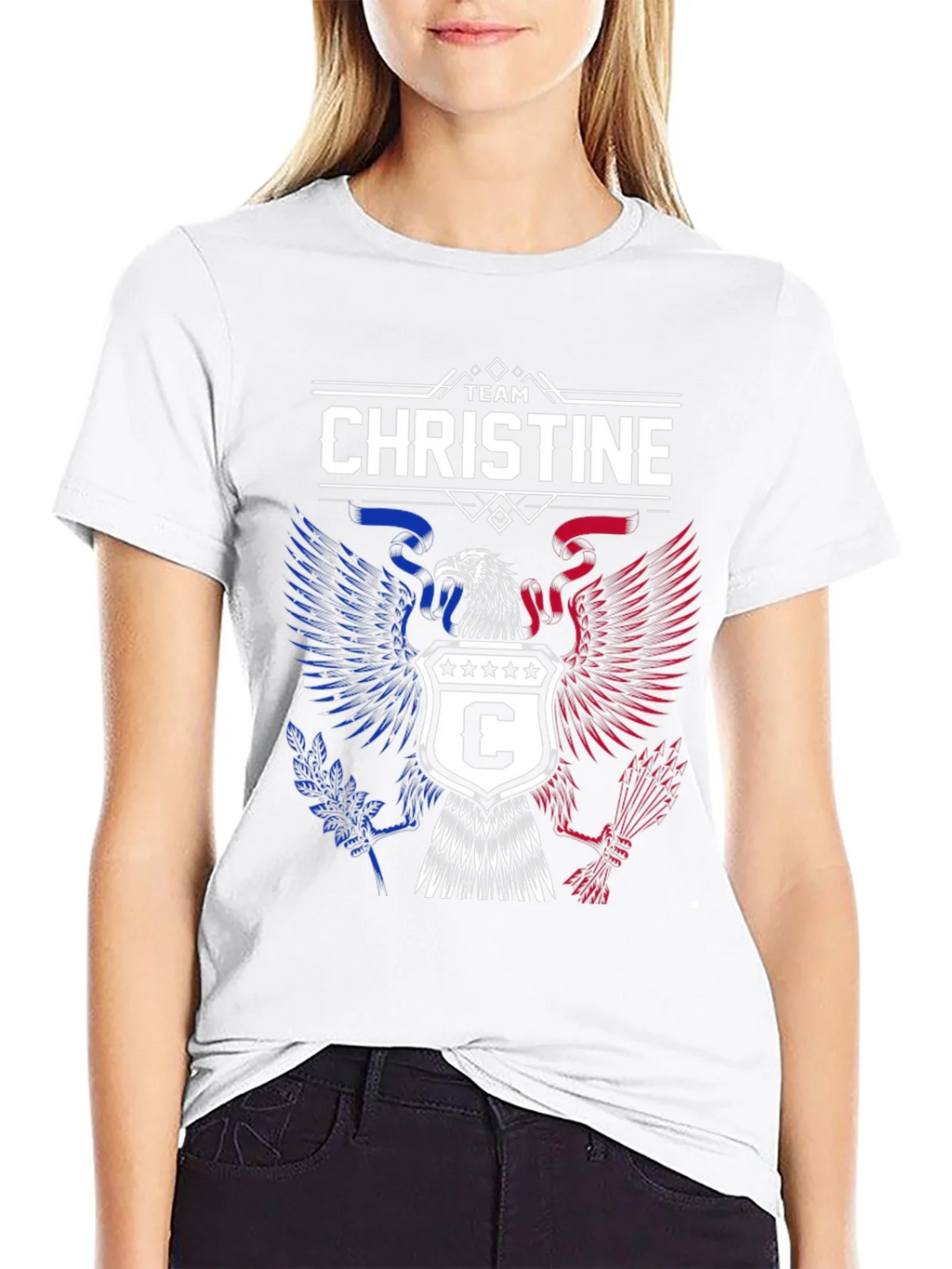 Team Christine Eagle Graphic Tee - Patriotic Design product image 8