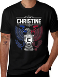 Team Christine Eagle Graphic Tee - Patriotic Design product image 1