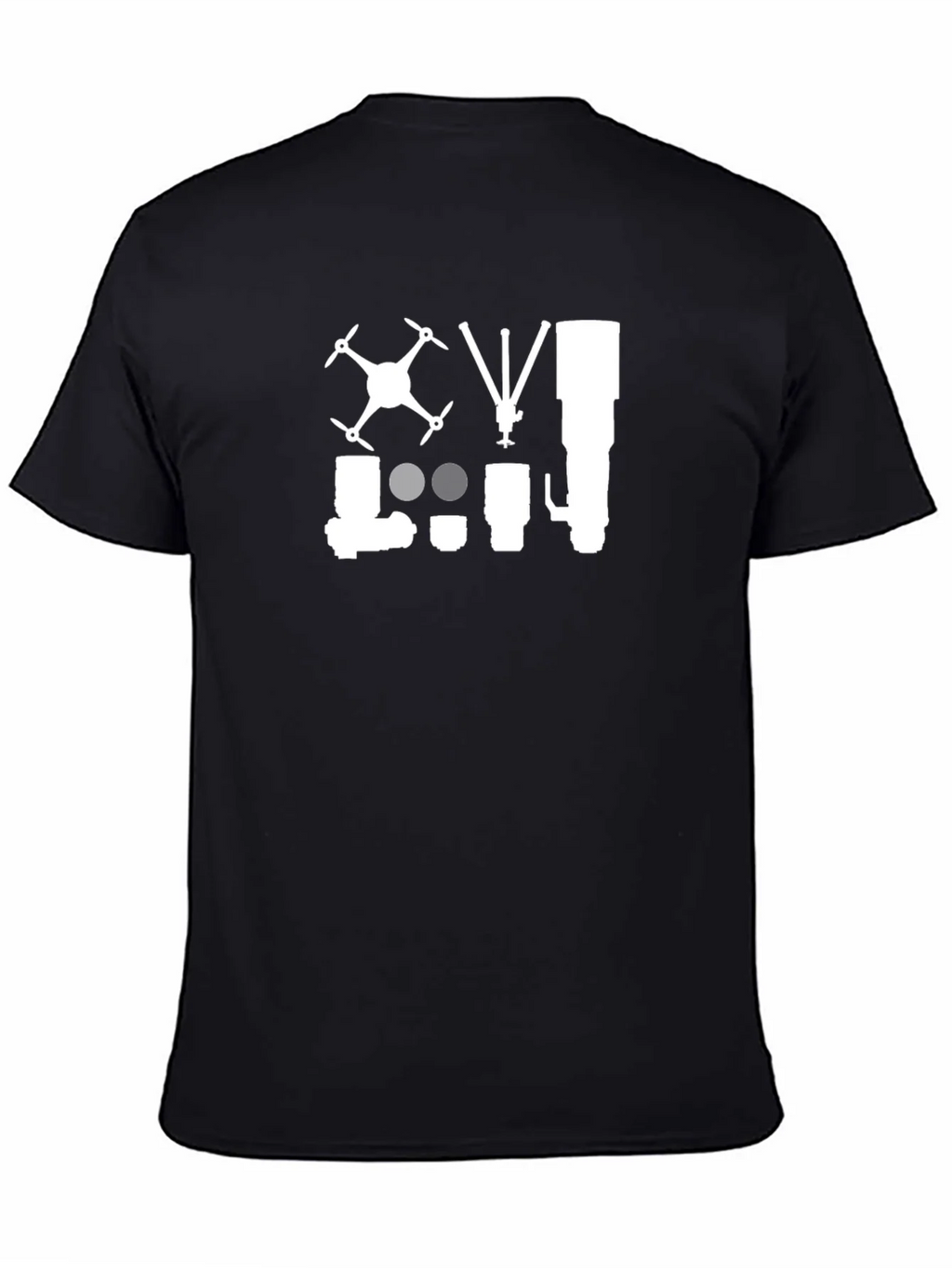 Photography Equipment Black T-Shirt product image 4