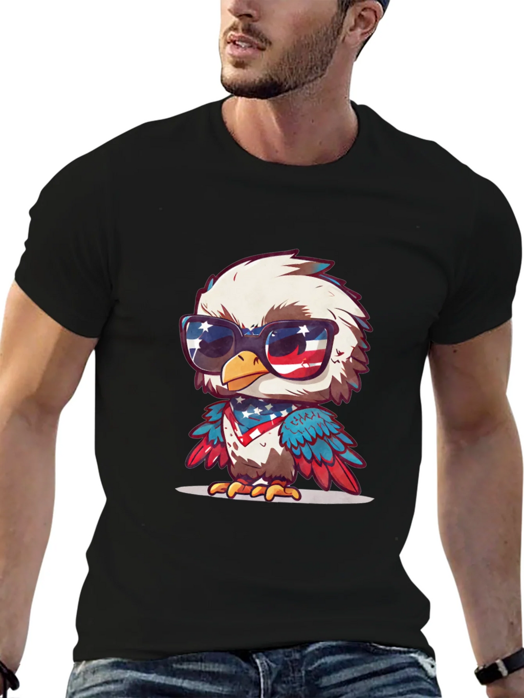 Patriotic Eagle T-Shirt product image 5