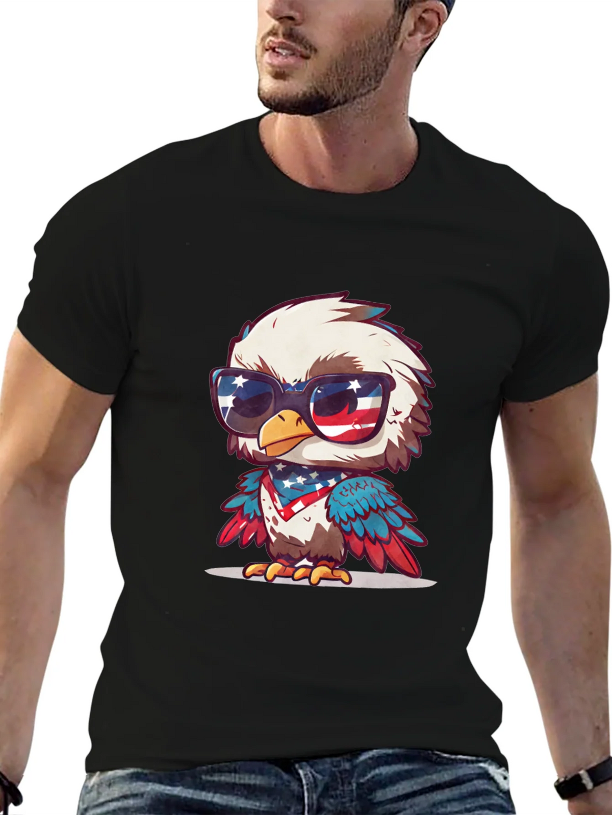 Patriotic Eagle T-Shirt product image 5