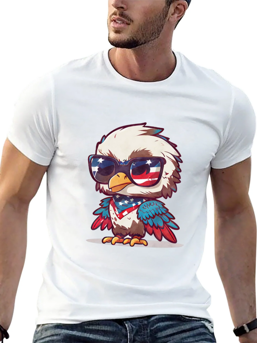 Patriotic Eagle T-Shirt product image 9