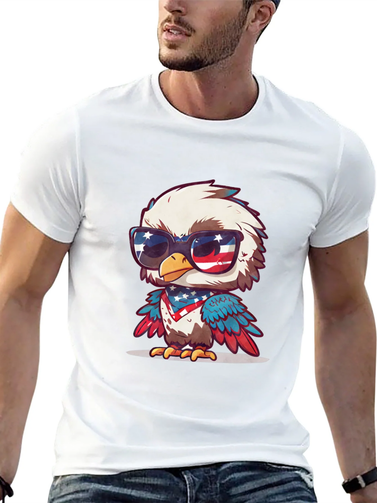 Patriotic Eagle T-Shirt product image 9