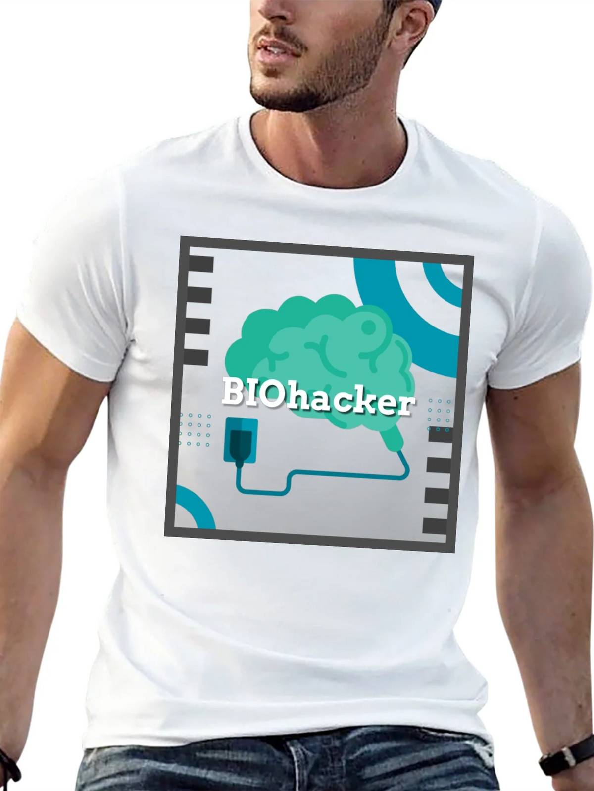 Biohacker Brain T-Shirt - Tech Inspired Apparel product image 3