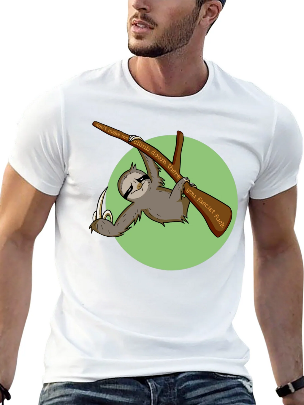 Sloth Graphic T-Shirt: Dont Make Me Climb Down product image 12