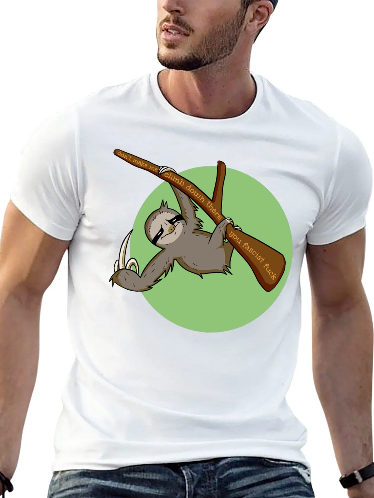 Sloth Graphic T-Shirt: Dont Make Me Climb Down product image 12