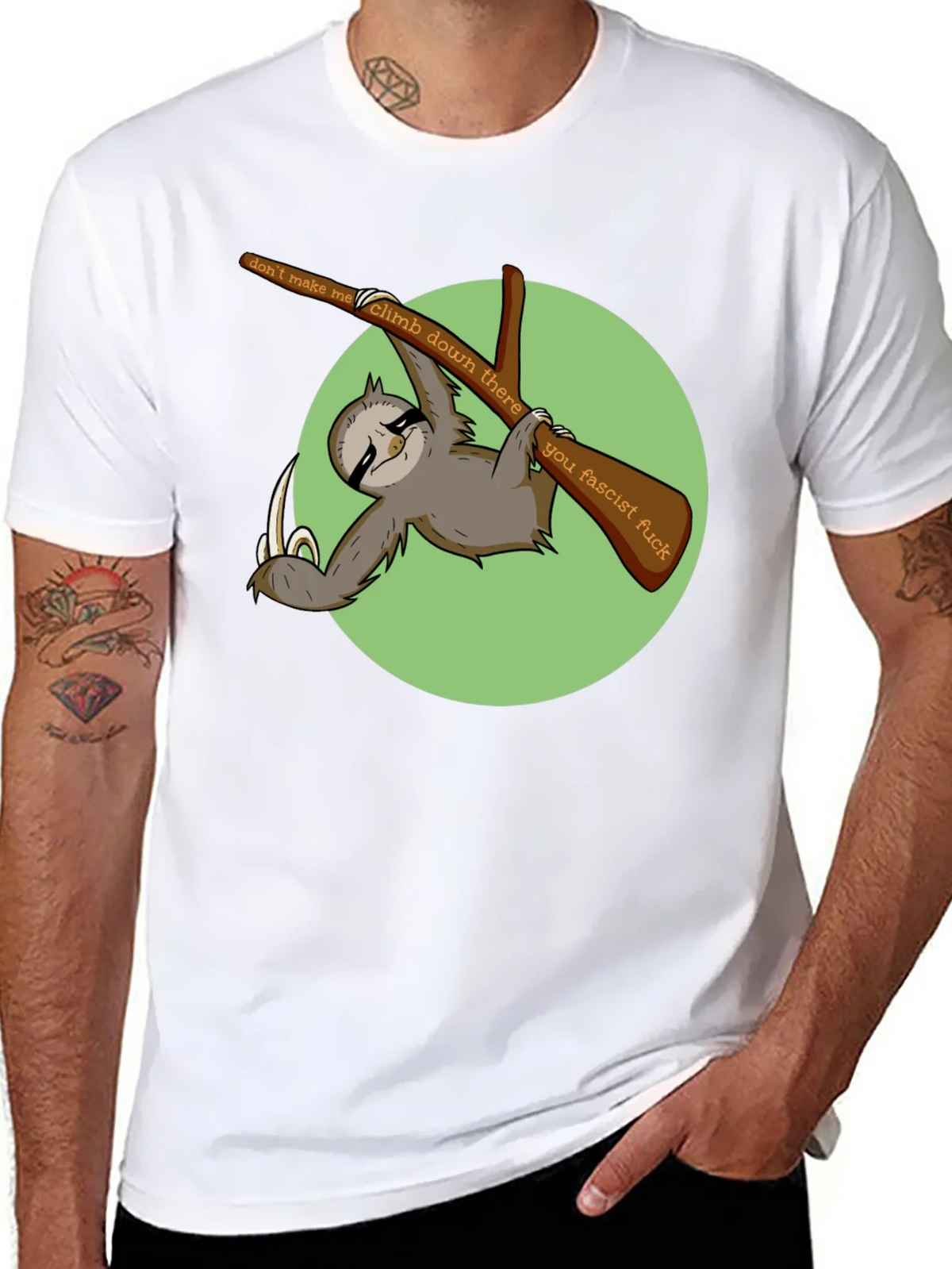 Sloth Graphic T-Shirt: Dont Make Me Climb Down product image 7