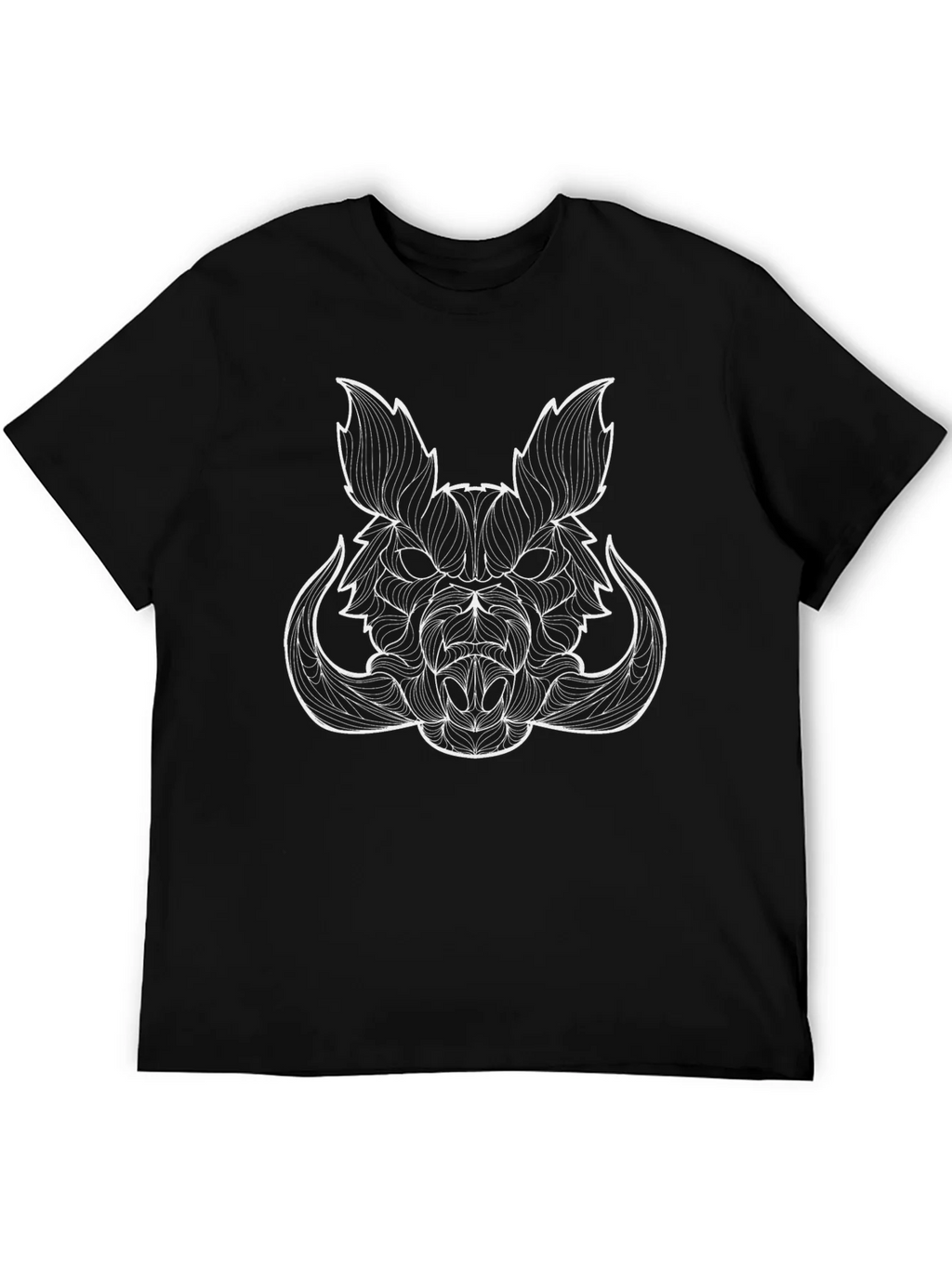 Boar Head Graphic Tee - Stylish Black T-Shirt product image 5