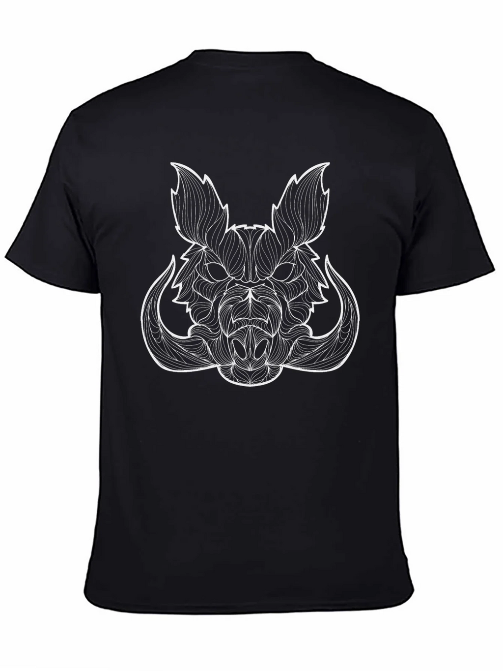 Boar Head Graphic Tee - Stylish Black T-Shirt product image 4
