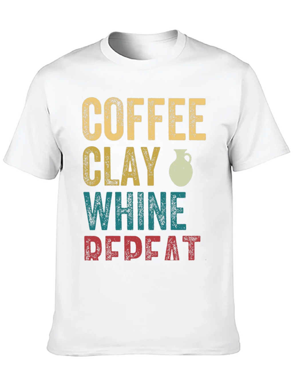 Coffee Clay Whine Repeat Graphic T-Shirt product image 9