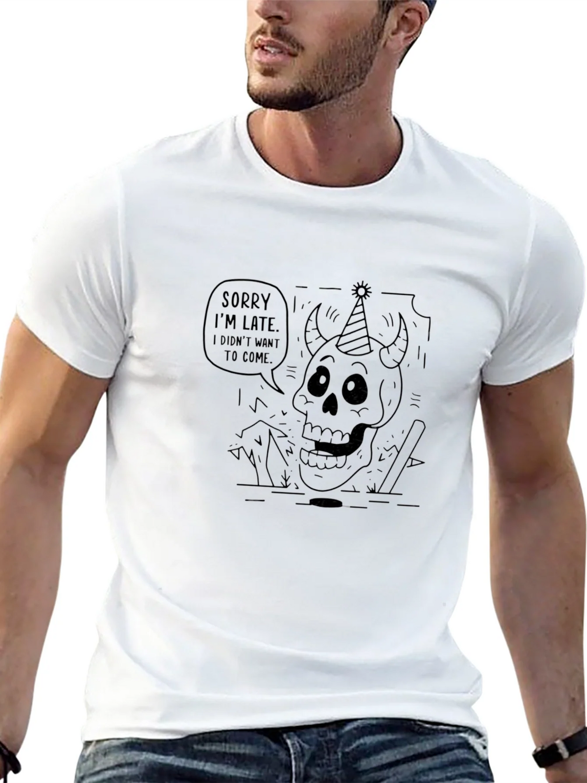 Sorry Im Late T-Shirt - Party Devil