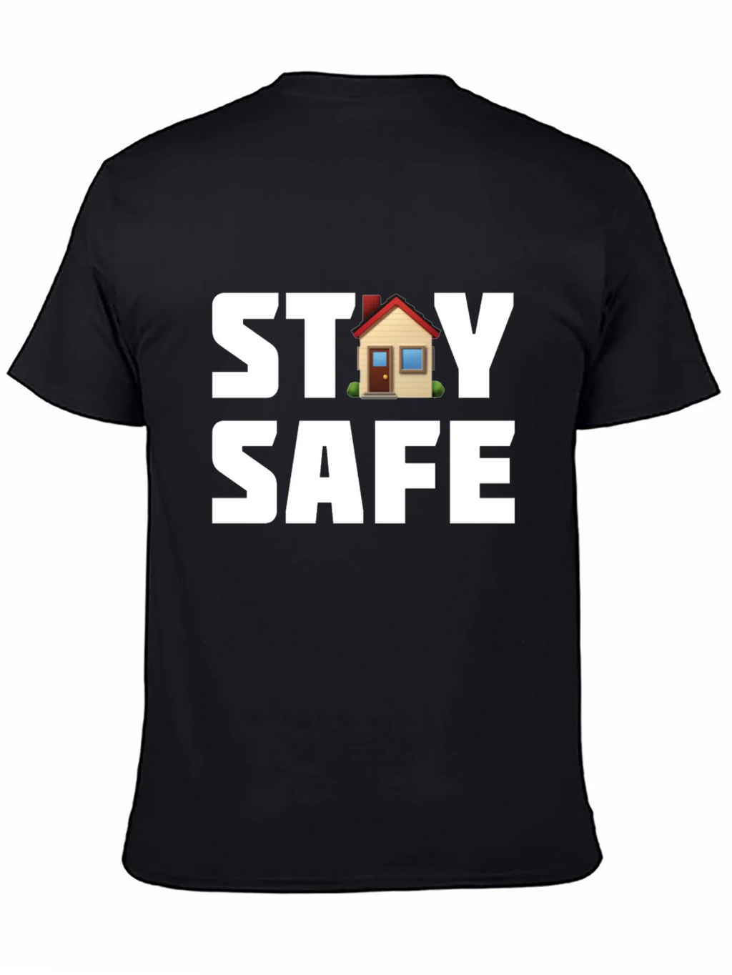 Stay Safe T-Shirt with House Graphic product image 3