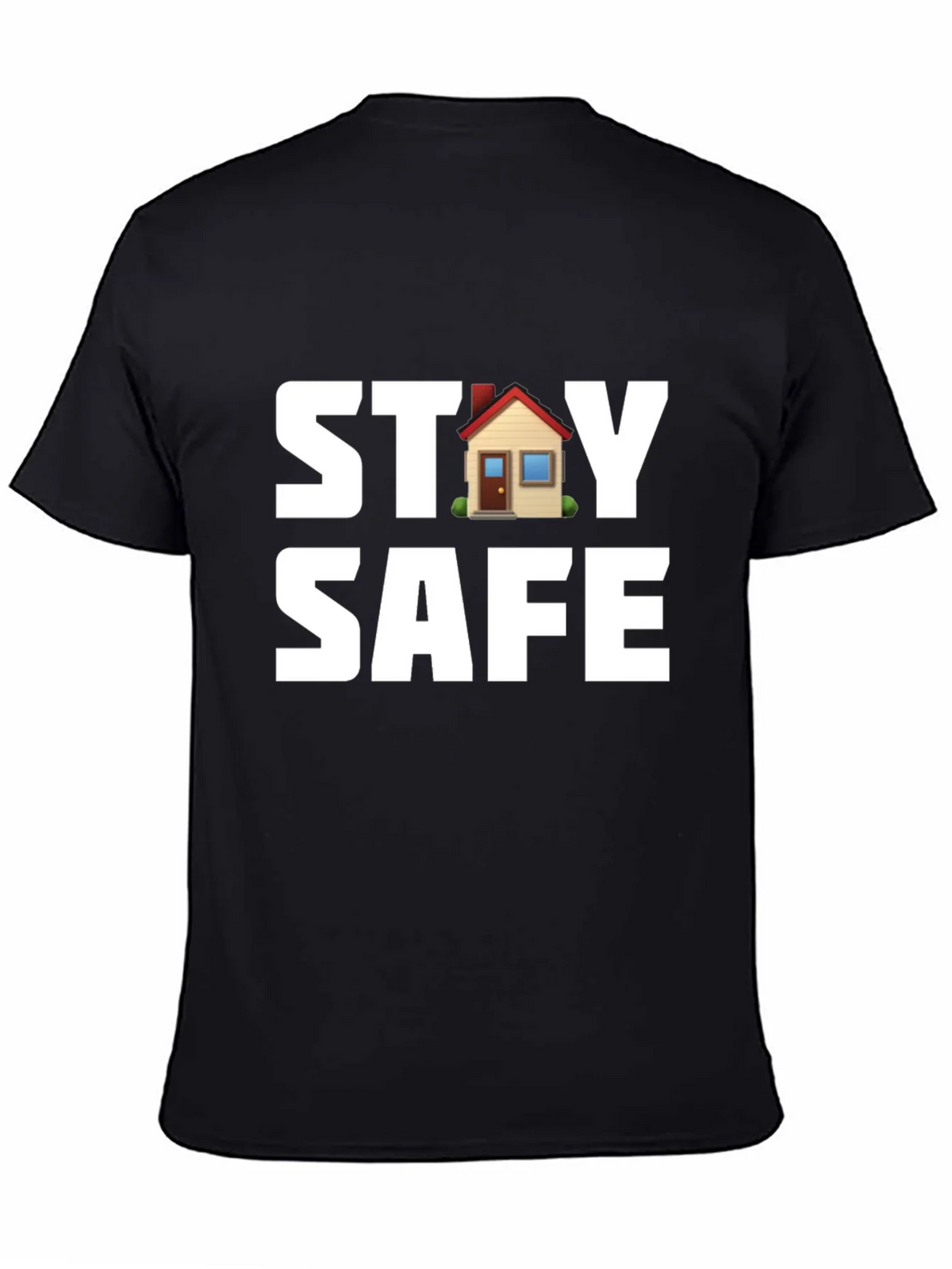 Stay Safe T-Shirt with House Graphic product image 3