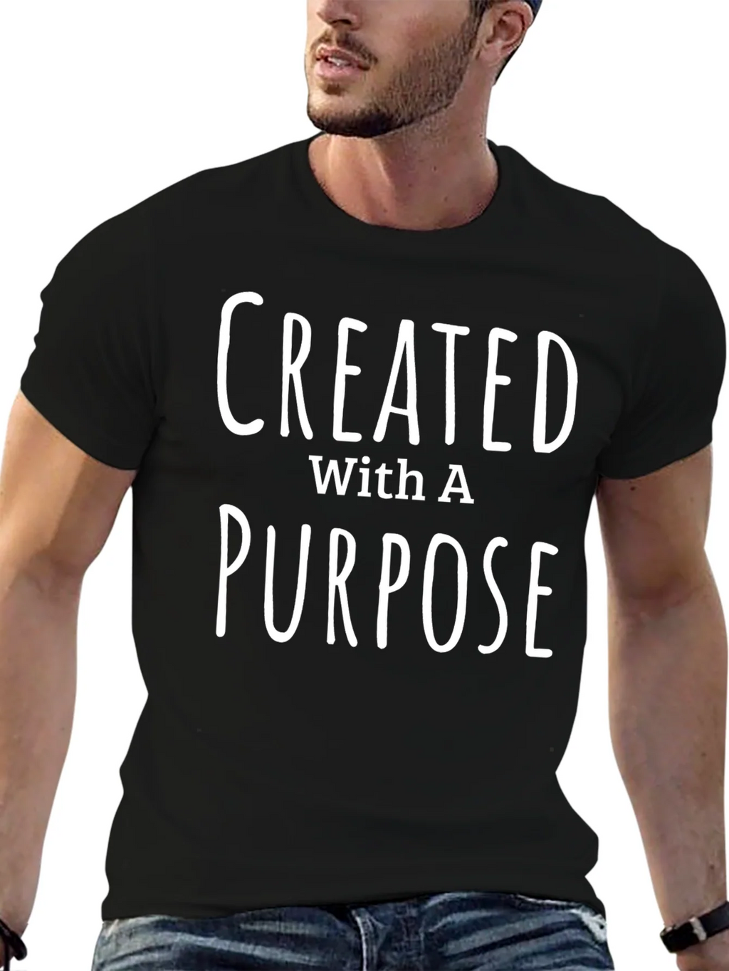 Created With A Purpose Graphic T-Shirt product image 6