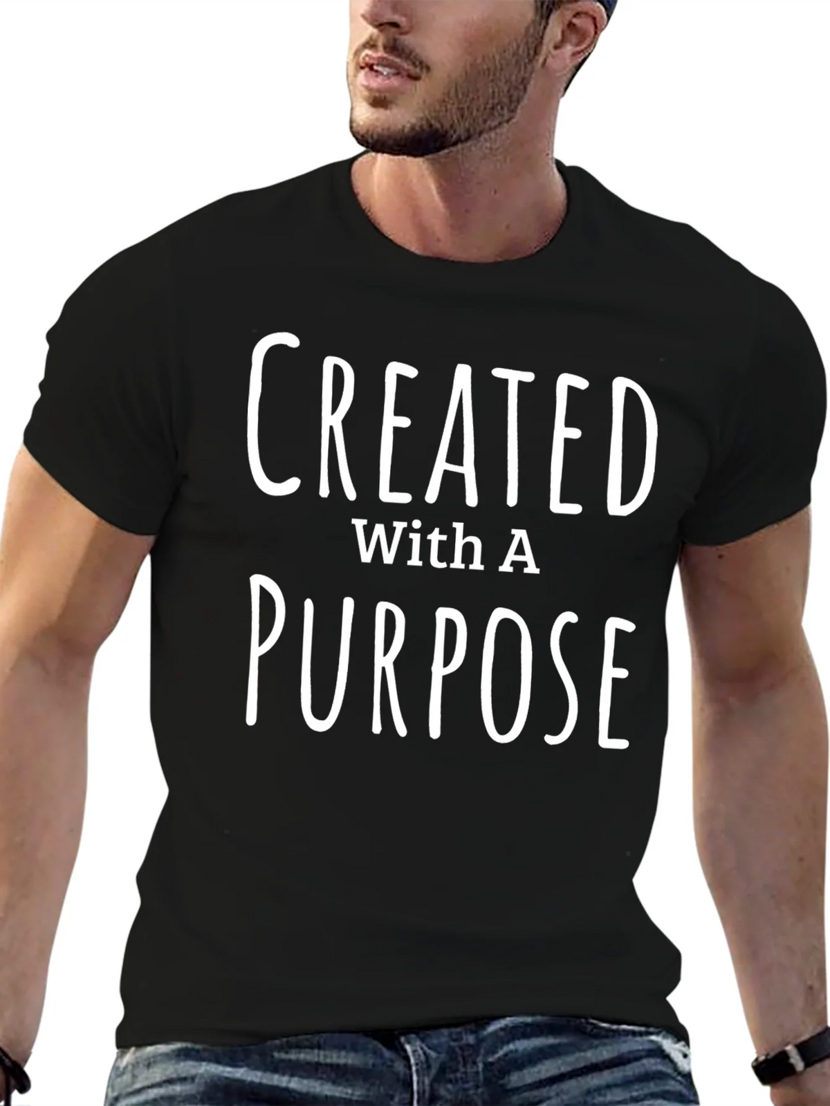 Created With A Purpose Graphic T-Shirt product image 6