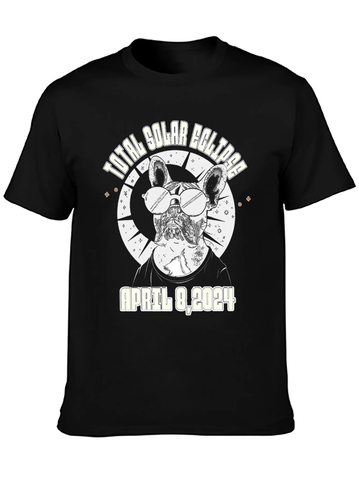 Total Solar Eclipse April 8 2024 Dog T-Shirt product image 1