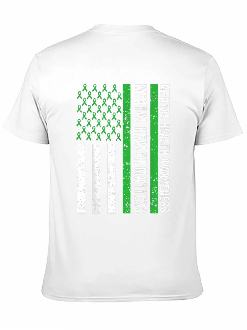Mental Health Awareness Ribbon Flag Tee product image 10