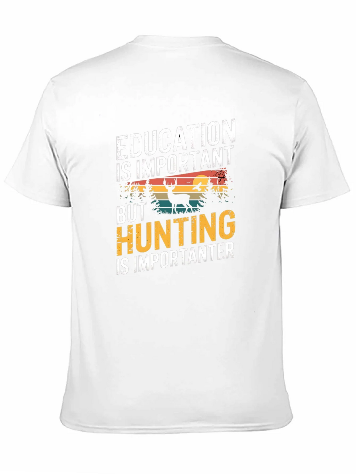 Education vs Hunting Mens T-Shirt product image 10
