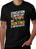 Education vs Hunting Mens T-Shirt product image 1