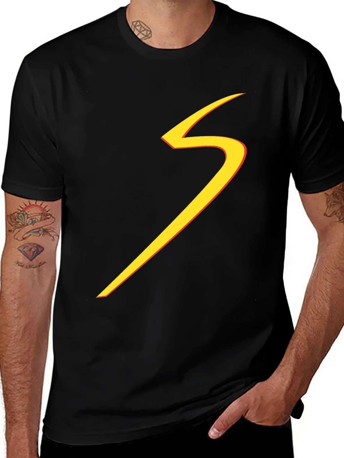 Stylish Black T-Shirt with Bold Graphic product image 1