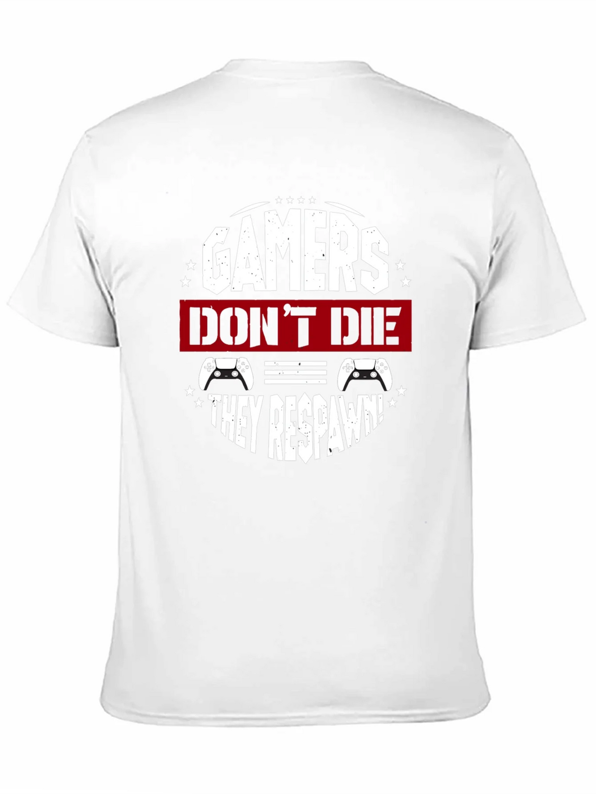 Gamers Dont Die They Respawn Black T-Shirt product image 10
