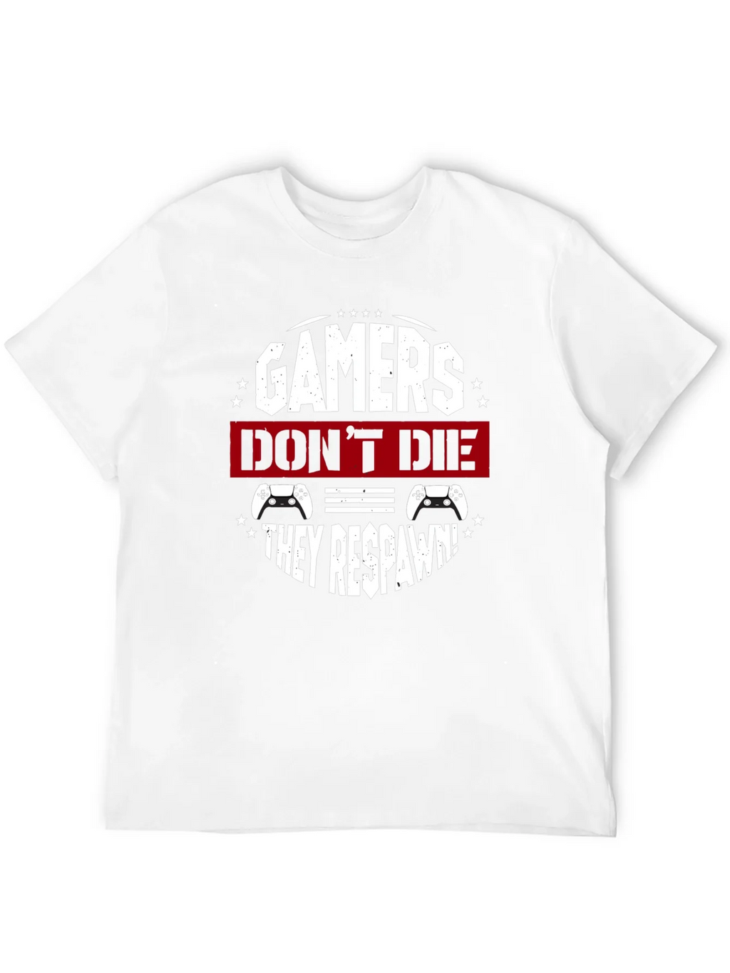 Gamers Dont Die They Respawn Black T-Shirt product image 11