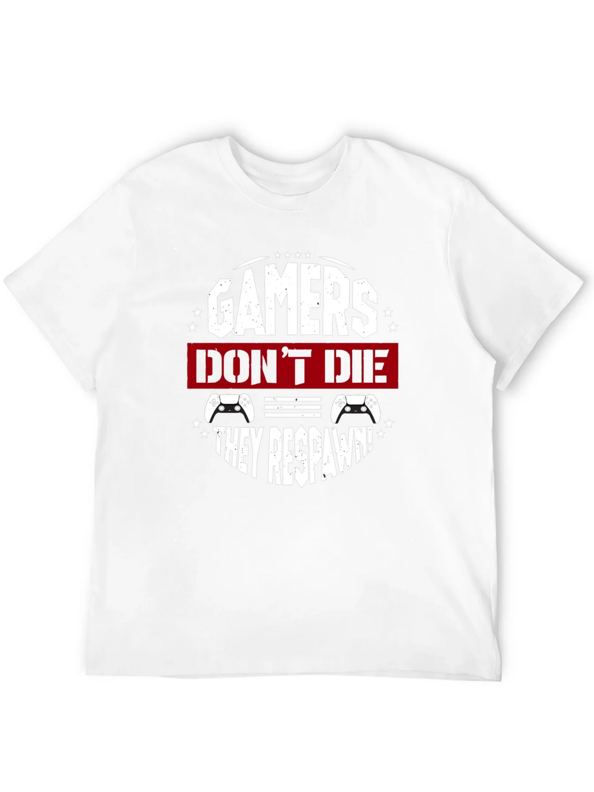 Gamers Dont Die They Respawn Black T-Shirt product image 11