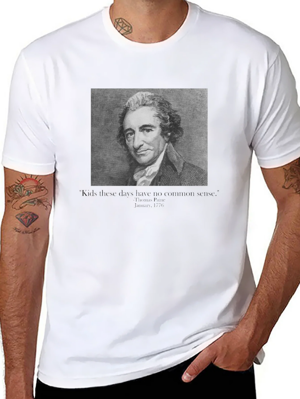 Thomas Paine Quote Graphic Tee product image 7