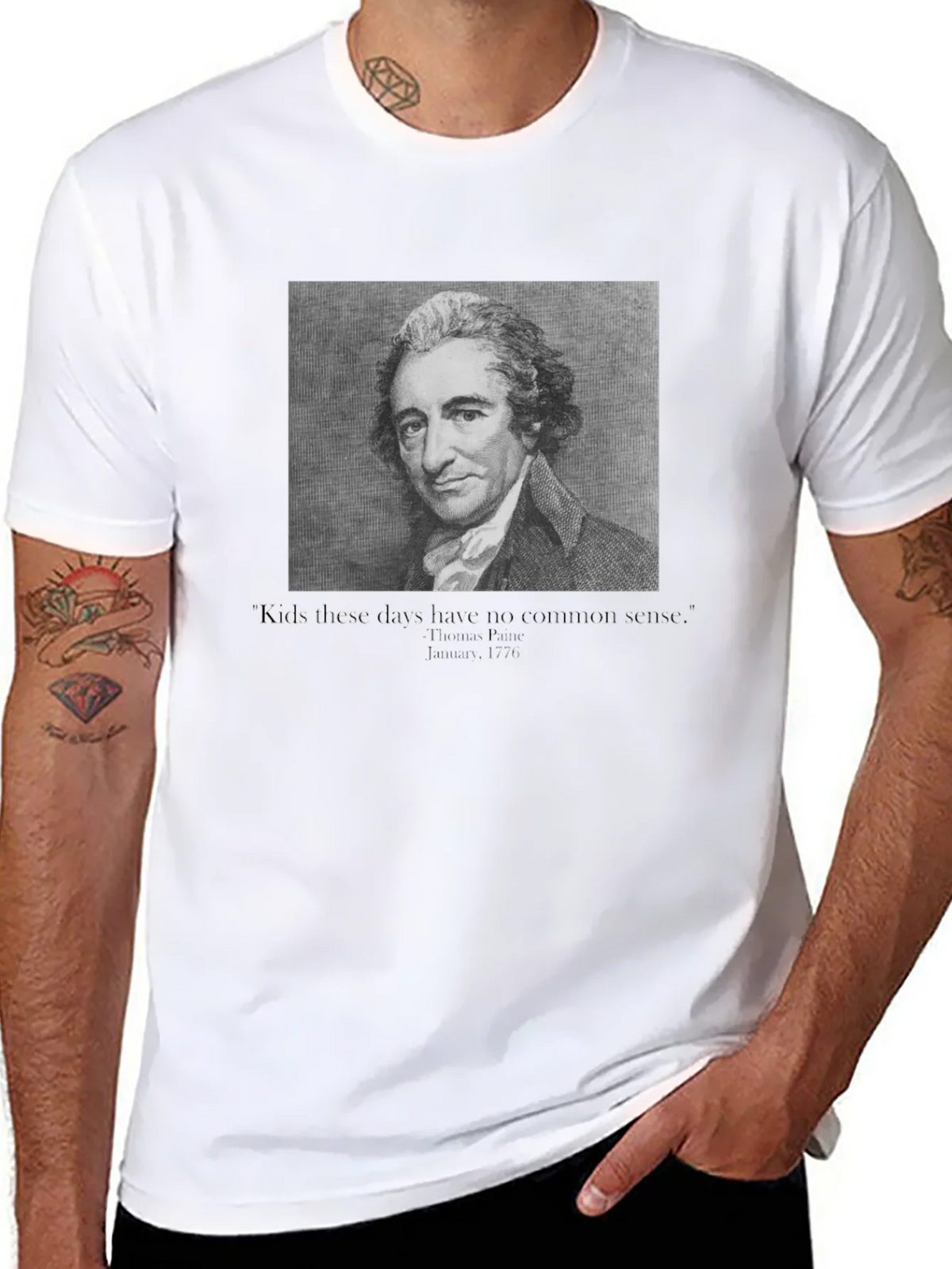 Thomas Paine Quote Graphic Tee product image 7