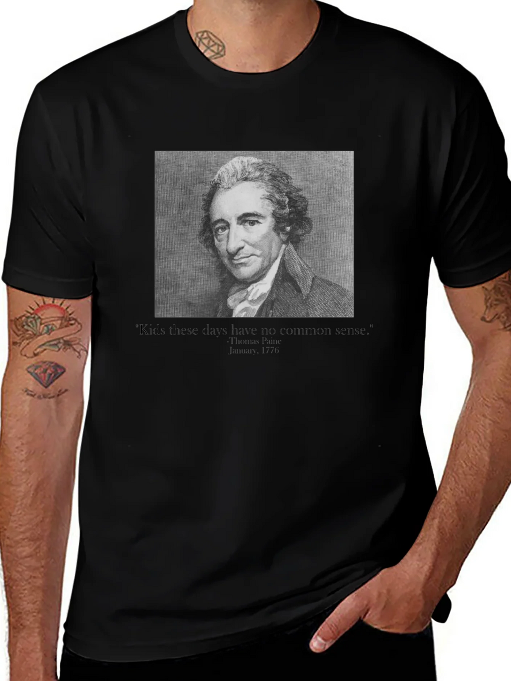 Thomas Paine Quote Graphic Tee product image 1