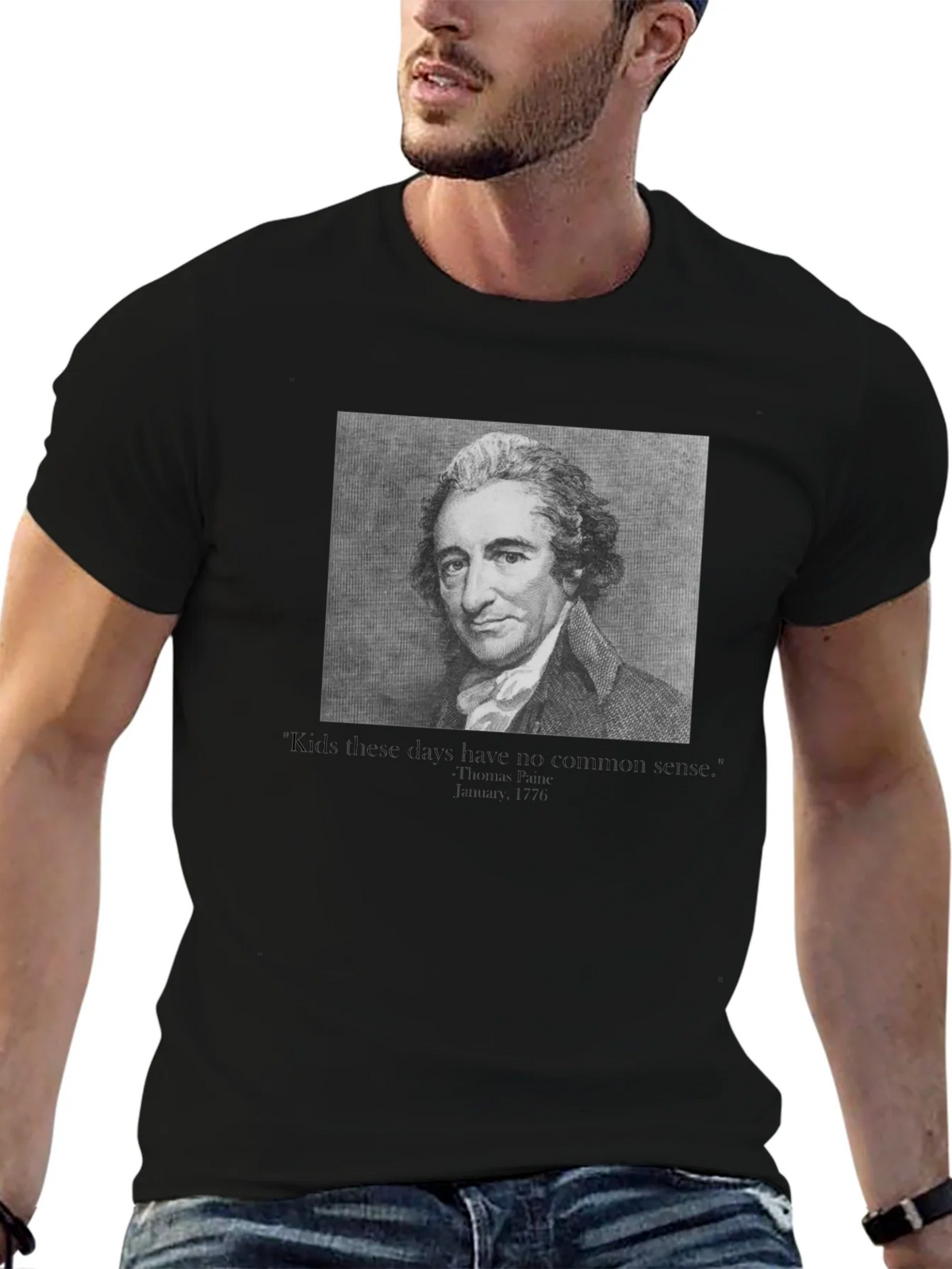 Thomas Paine Quote Graphic Tee product image 6
