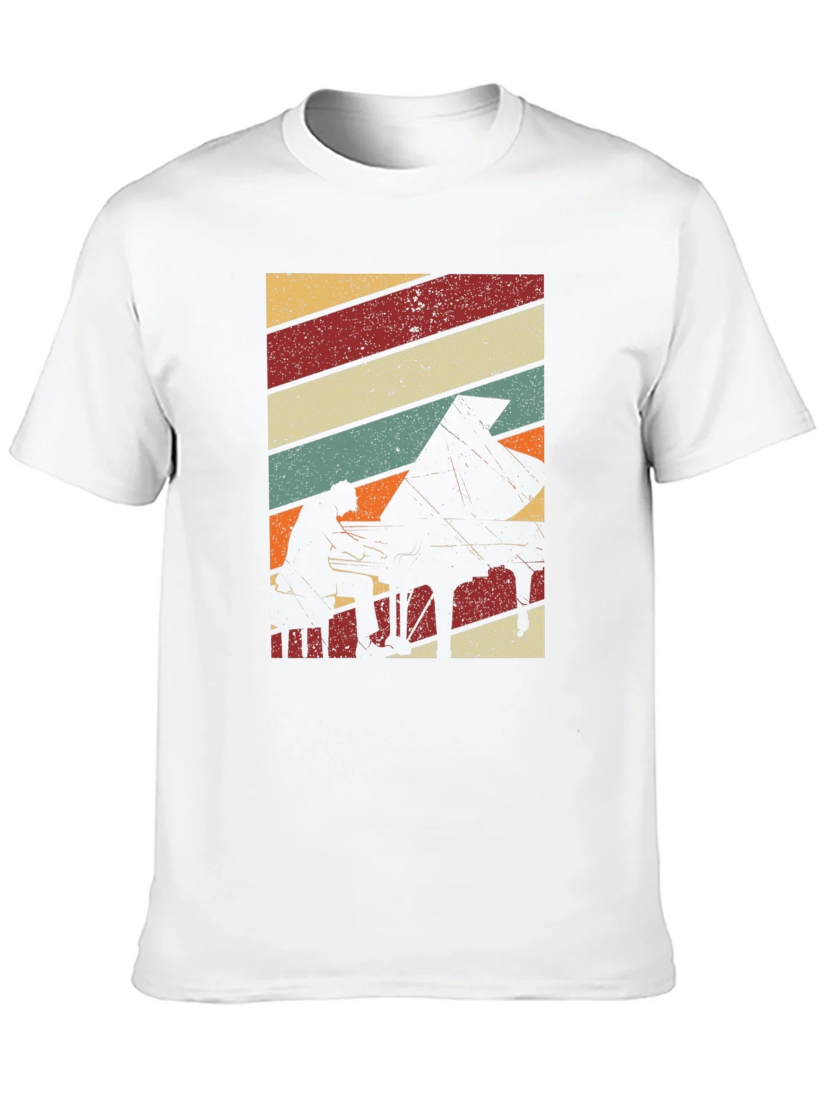 Retro Piano Player Graphic T-Shirt product image 8