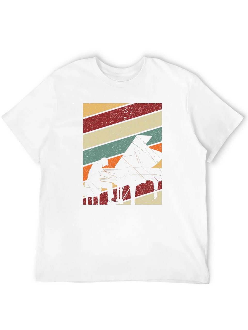 Retro Piano Player Graphic T-Shirt product image 10