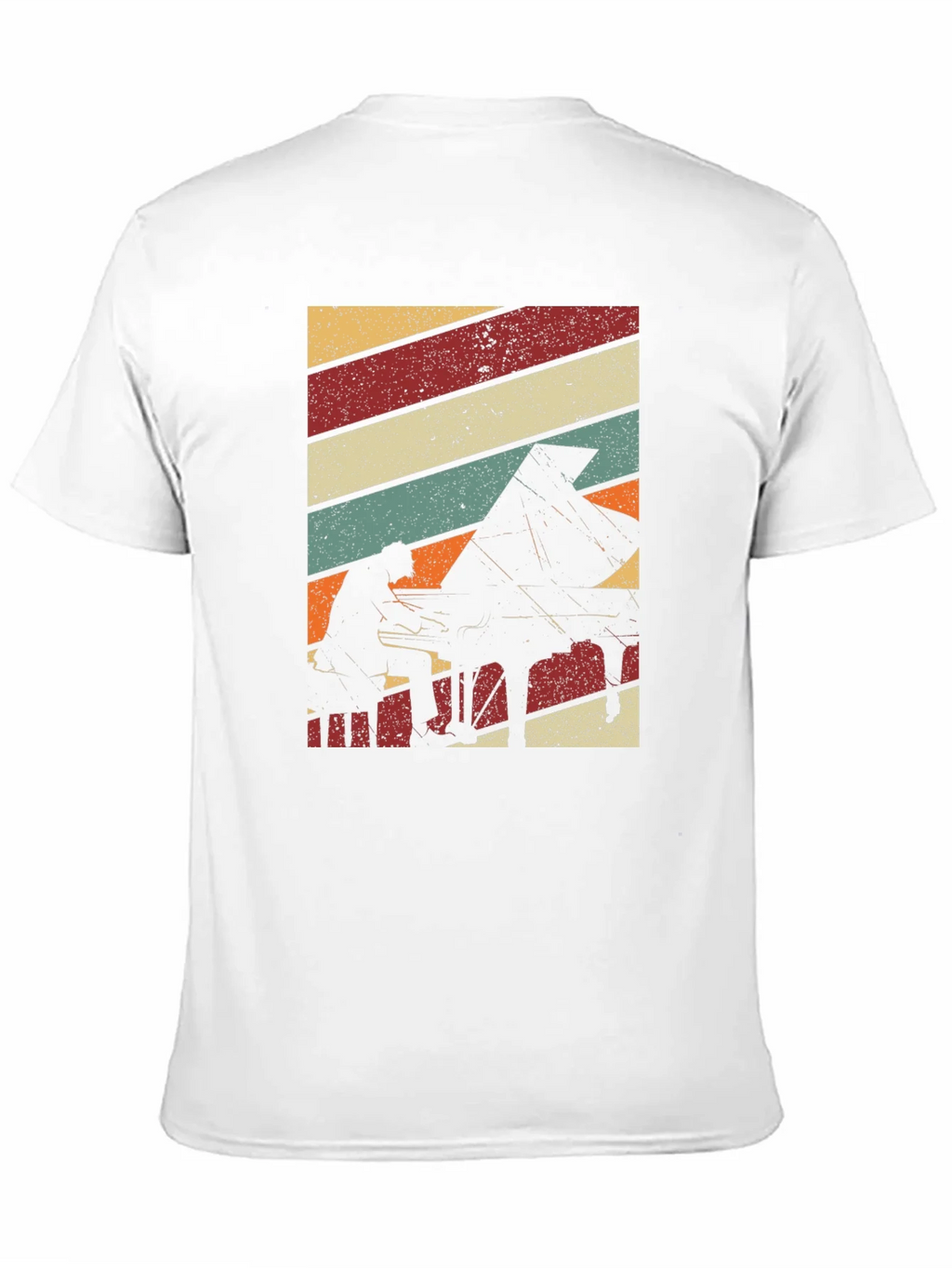 Retro Piano Player Graphic T-Shirt product image 9